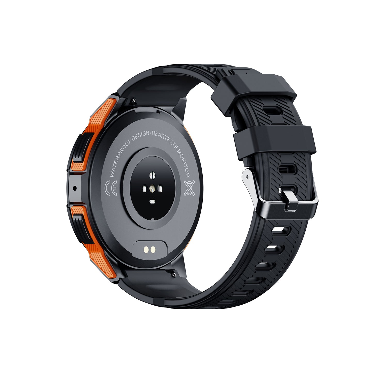 502 Smart Watch C25 main product image with dual-tone silicone strap, front view showcasing adventure style with sophisticated design and military-grade durability for outdoor exploration and extreme sports