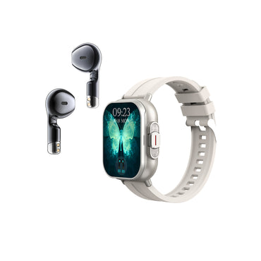 506 Smart Watch T01 black stainless steel strap front view business style premium