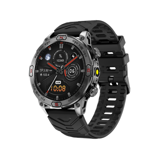 401 Smartwatch comprehensive health monitoring featuring one-click detection for blood pressure, blood oxygen, heart rate, and sleep analysis with colorful interface icons

