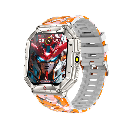 402 Outdoor Smartwatch main product image with color variant 1, front view showing 2.1-inch TFT display and military grade design