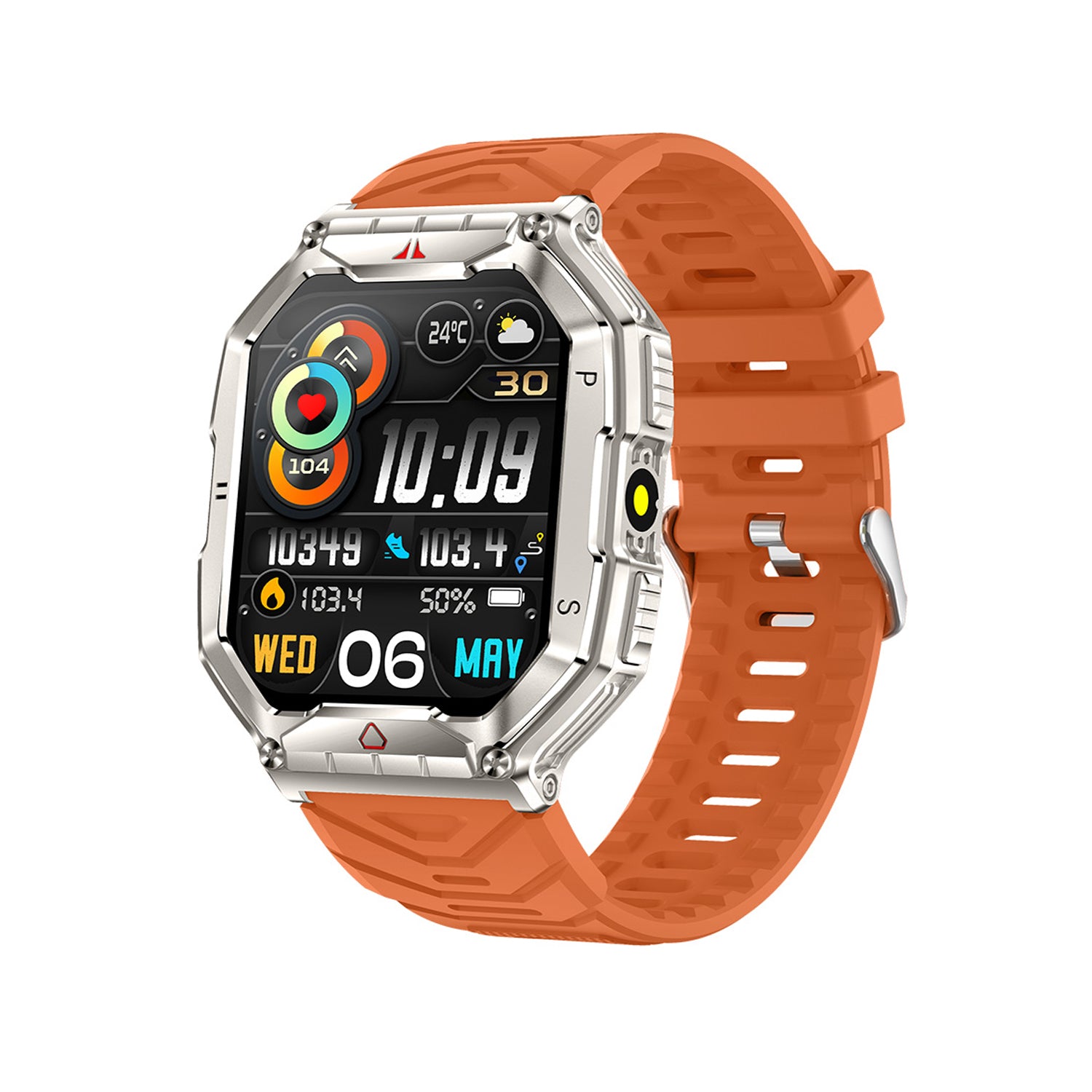 402 Outdoor Smartwatch main product image with color variant 3, front view featuring military grade outdoor design
