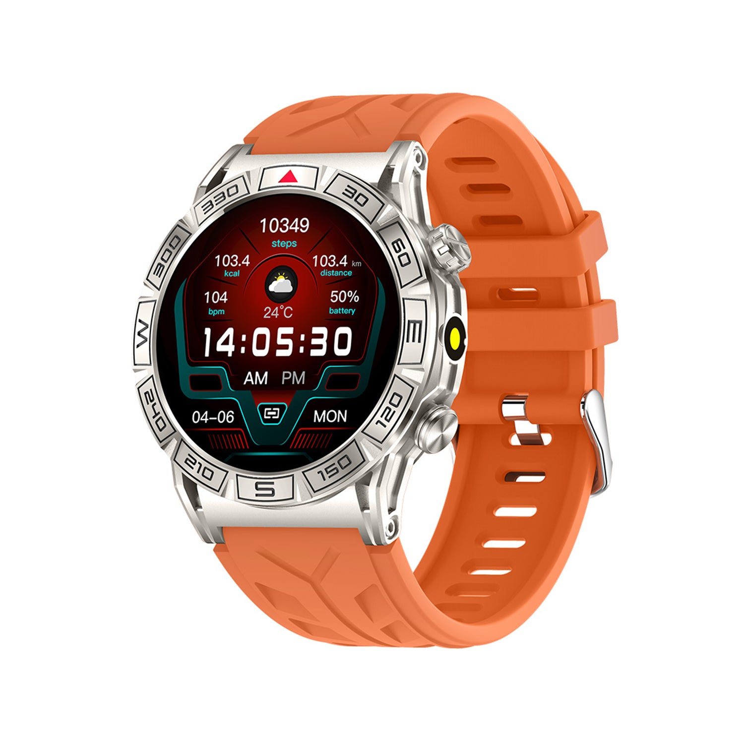 403 Smart Watch main product image with additional color variant, front view featuring metal case construction