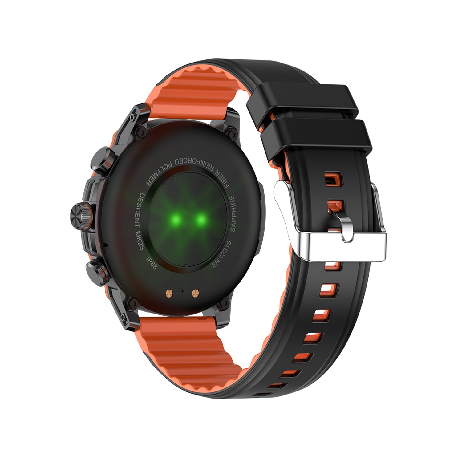 405 Smart Watch main product image with black silicone strap, front view featuring zinc alloy frame and AMOLED display design