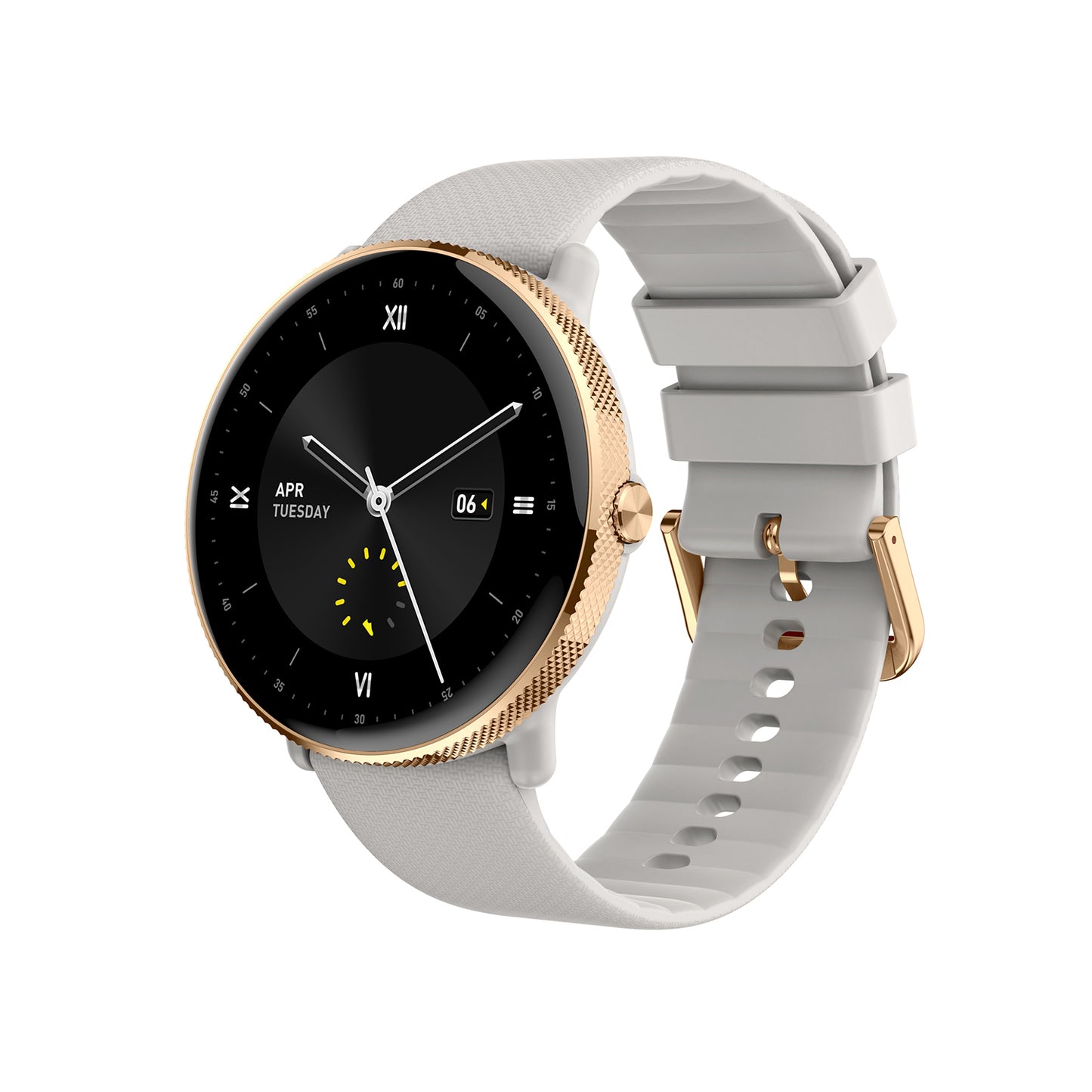 407 Smart Watch P58 main product image with black case and black silicone strap, front view showcasing sophisticated design with Bluetooth calling capability, comprehensive fitness tracking, and magnetic charging technology