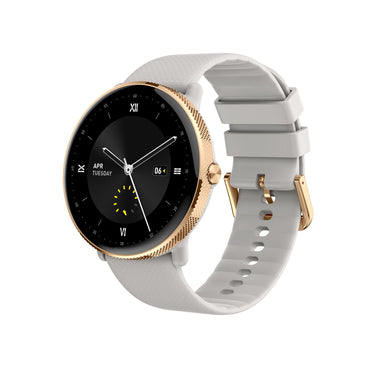 407 Smart Watch P58 main product image with black case and black silicone strap, front view showcasing sophisticated design with Bluetooth calling capability, comprehensive fitness tracking, and magnetic charging technology