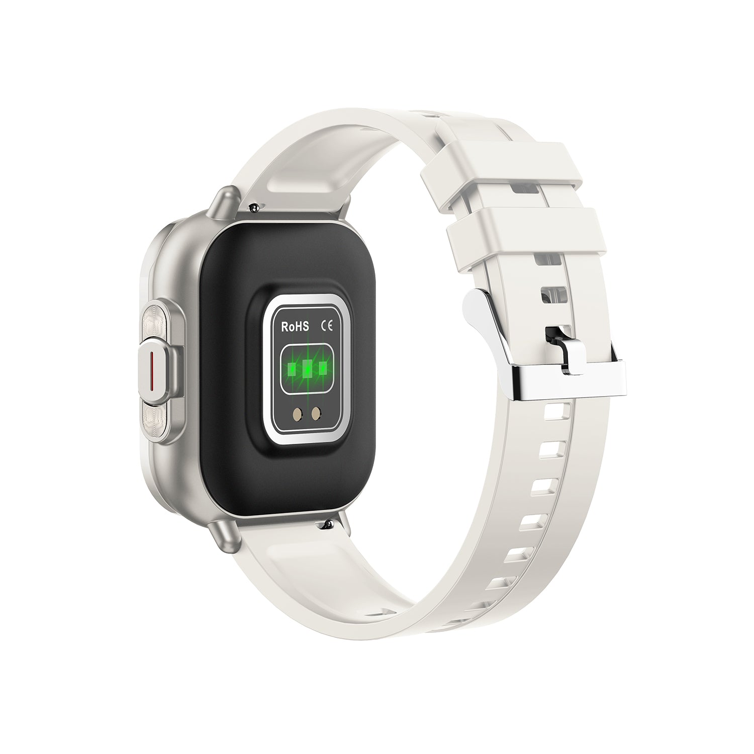506 Smart Watch T01 main product image with white silicone strap, front view showcasing flip-open design, built-in earbuds technology, 240×296 resolution display with innovative suspension system
