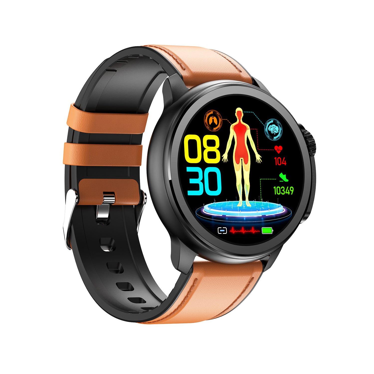 601 Smart Watch main product image showing complete multi-color collection including black, red, and blue silicone strap variants with 1.43-inch AMOLED display and advanced health tracking technology