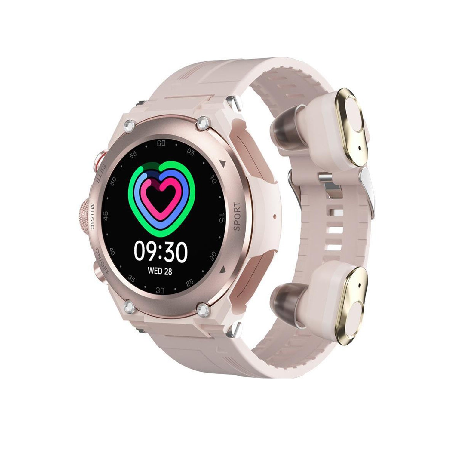 802 Smartwatch with TWS Earbuds wireless earbuds combo smart calling features