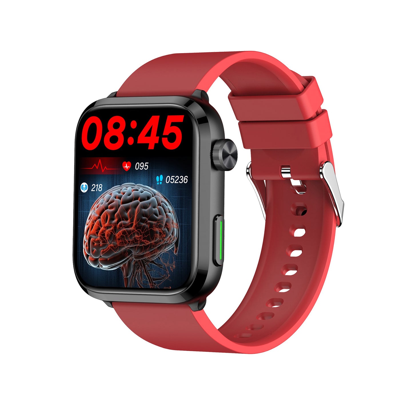701 Smart Fitness Watch red silicone strap wellness awareness fitness tracking