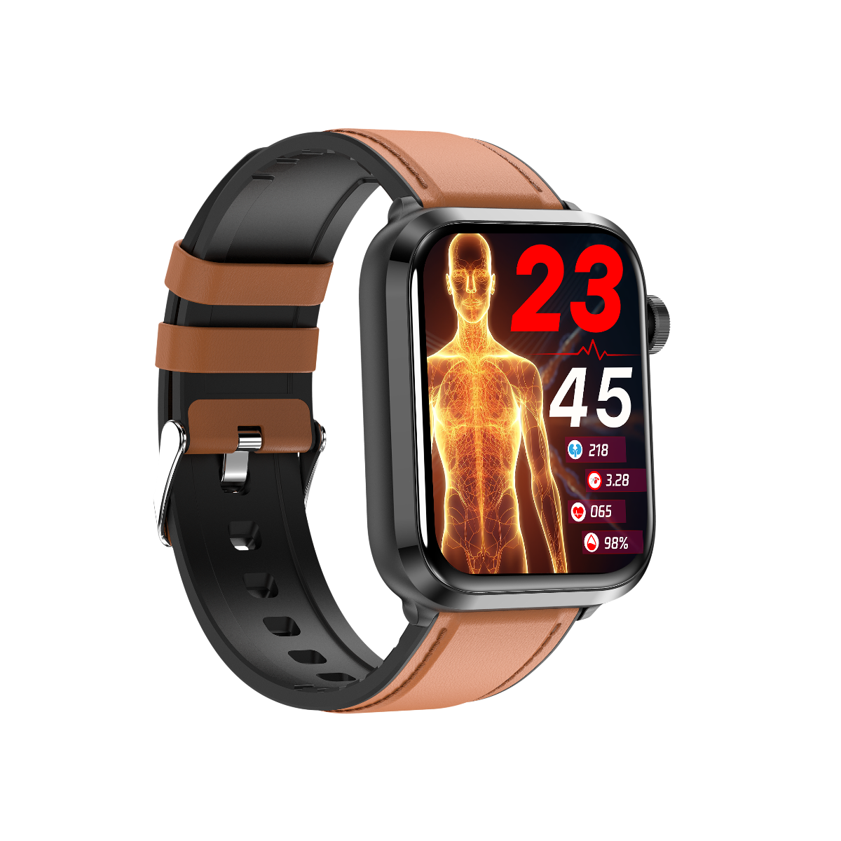 701 Smart Health Watch complete package - includes charger and instruction manual accessories
