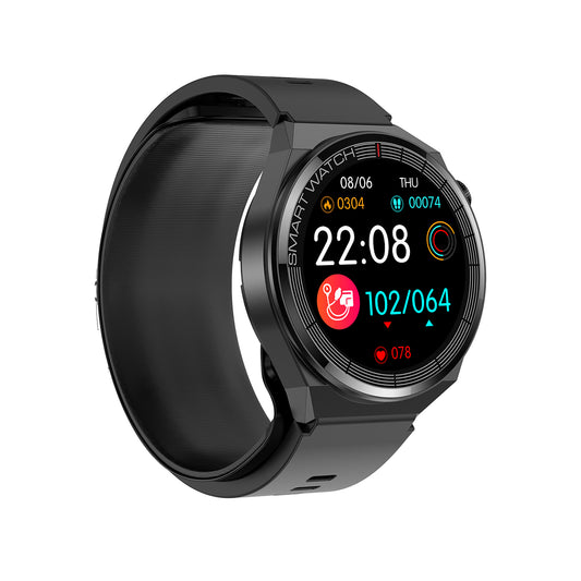 702 Smart Watch H42 main product image with red silicone strap, front view showing 1.42-inch IPS HD display, 360×360 resolution, H42 HD display edition with comprehensive wellness tracking and voice assistant capabilities