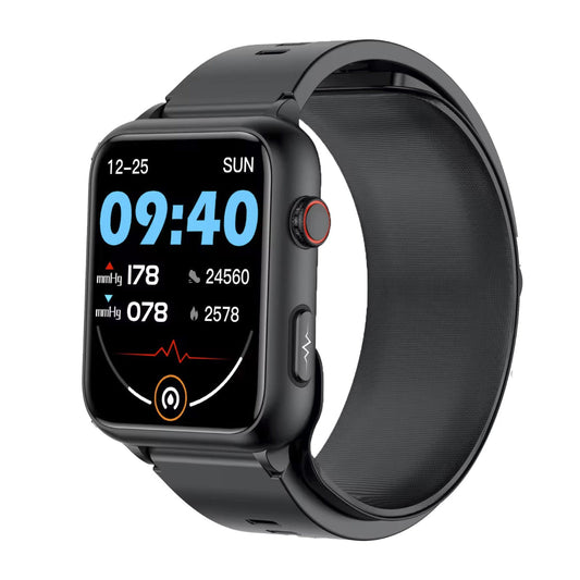 801 fitness tracker black color with digital display