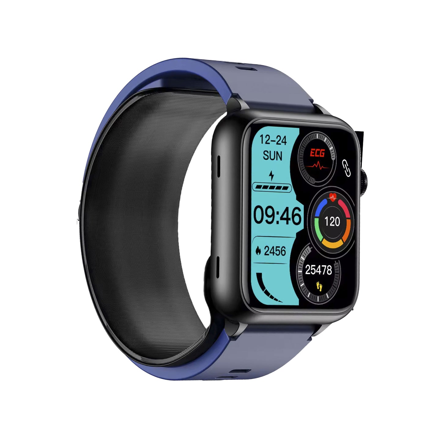 801 Smart Watch blue detailed view wellness tracking fitness monitoring comprehensive