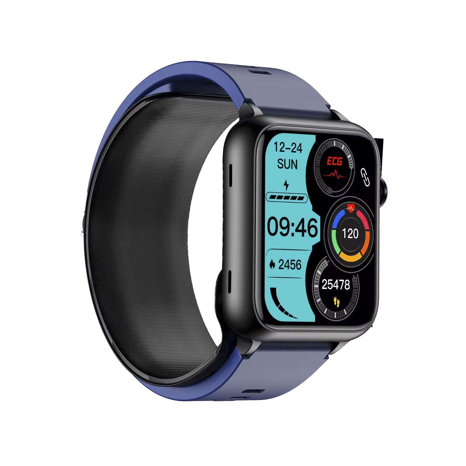 801 Smart Watch blue detailed view wellness tracking fitness monitoring comprehensive