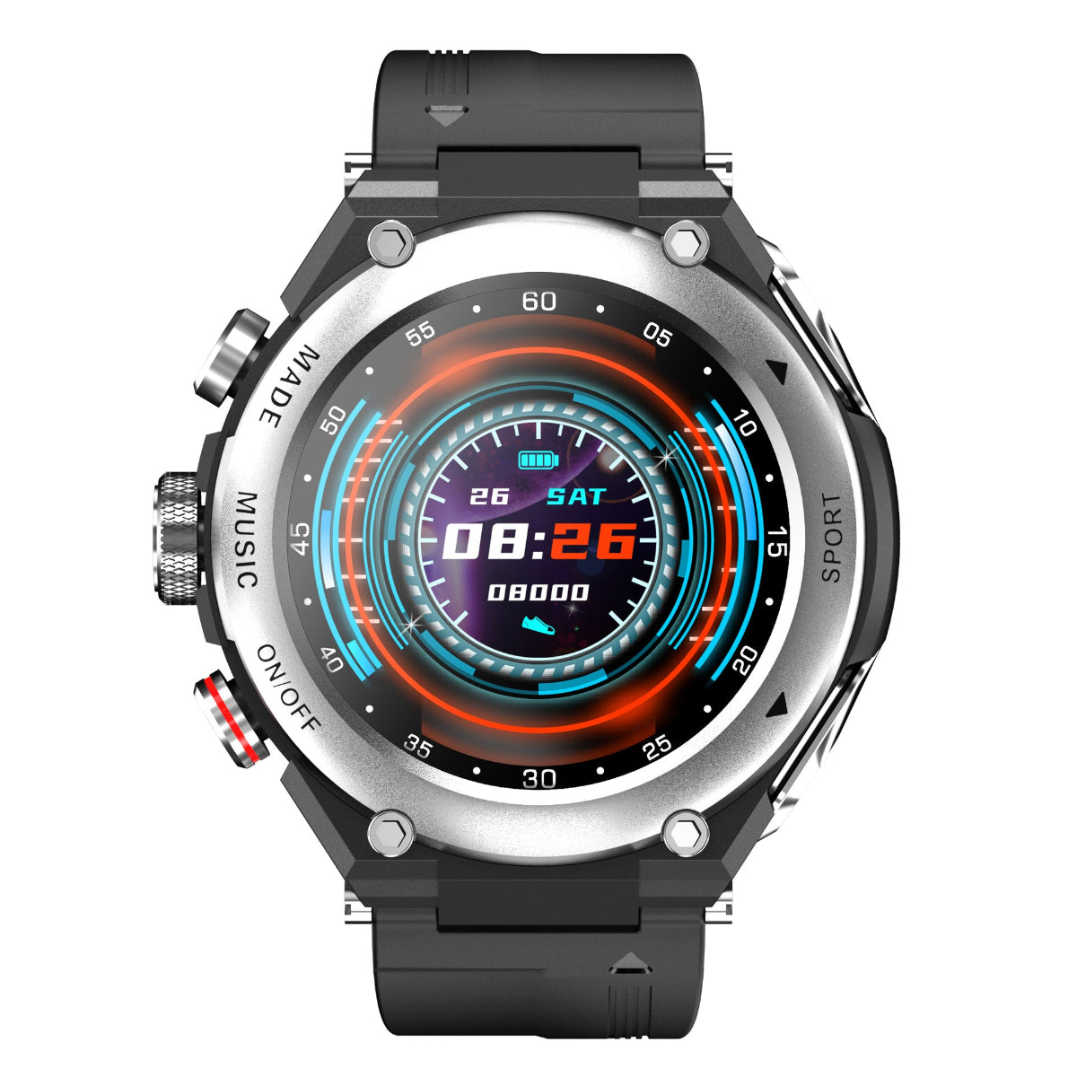 802 Smartwatch comprehensive smart functions including health monitoring, calling, messaging, voice assistant, and fitness tracking features
