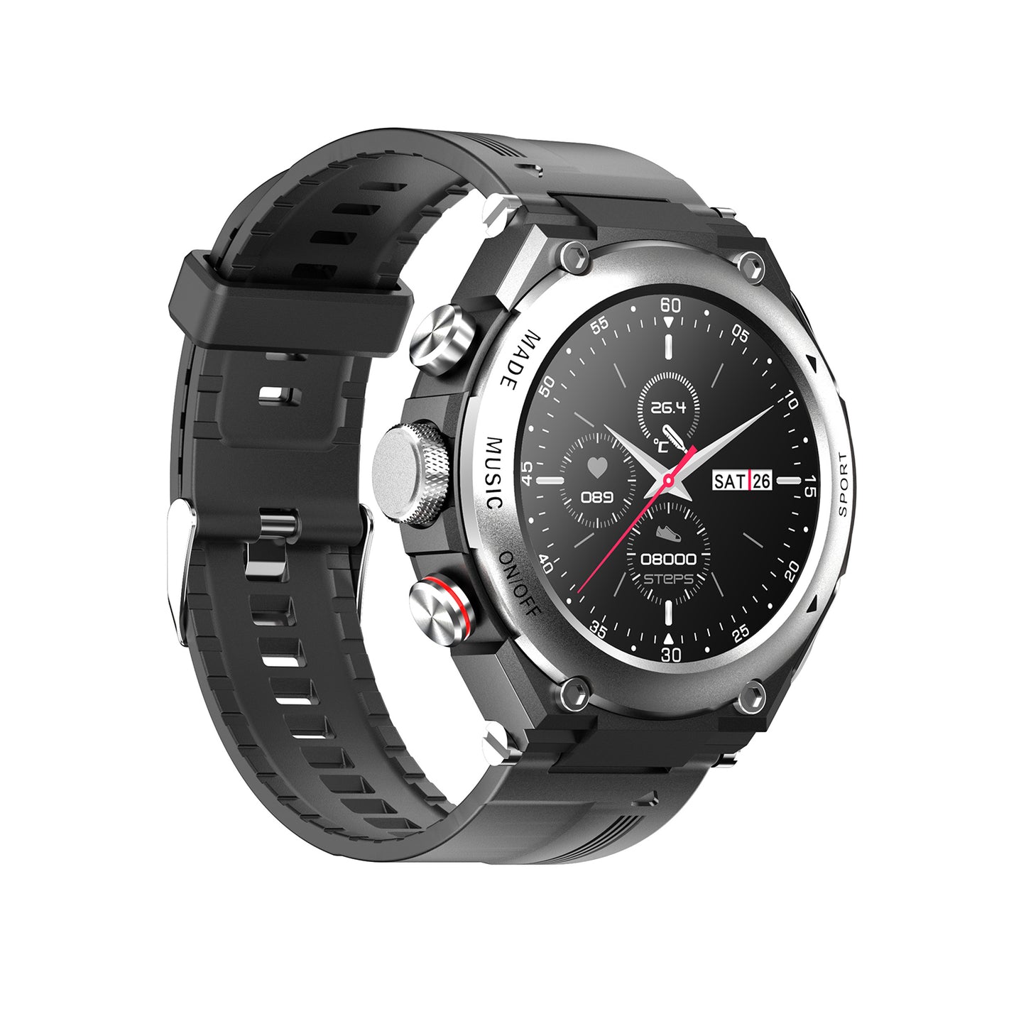 802 Smartwatch smart functions monitoring health tracking wellness features