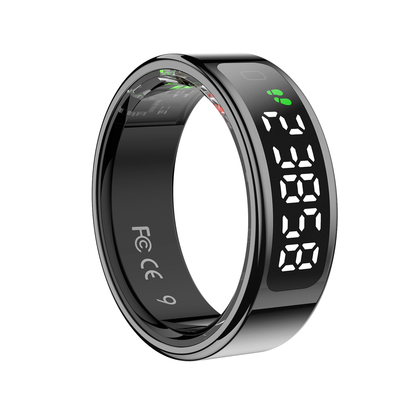 C402 Smart Ring crystal display interface premium visual experience health tracking