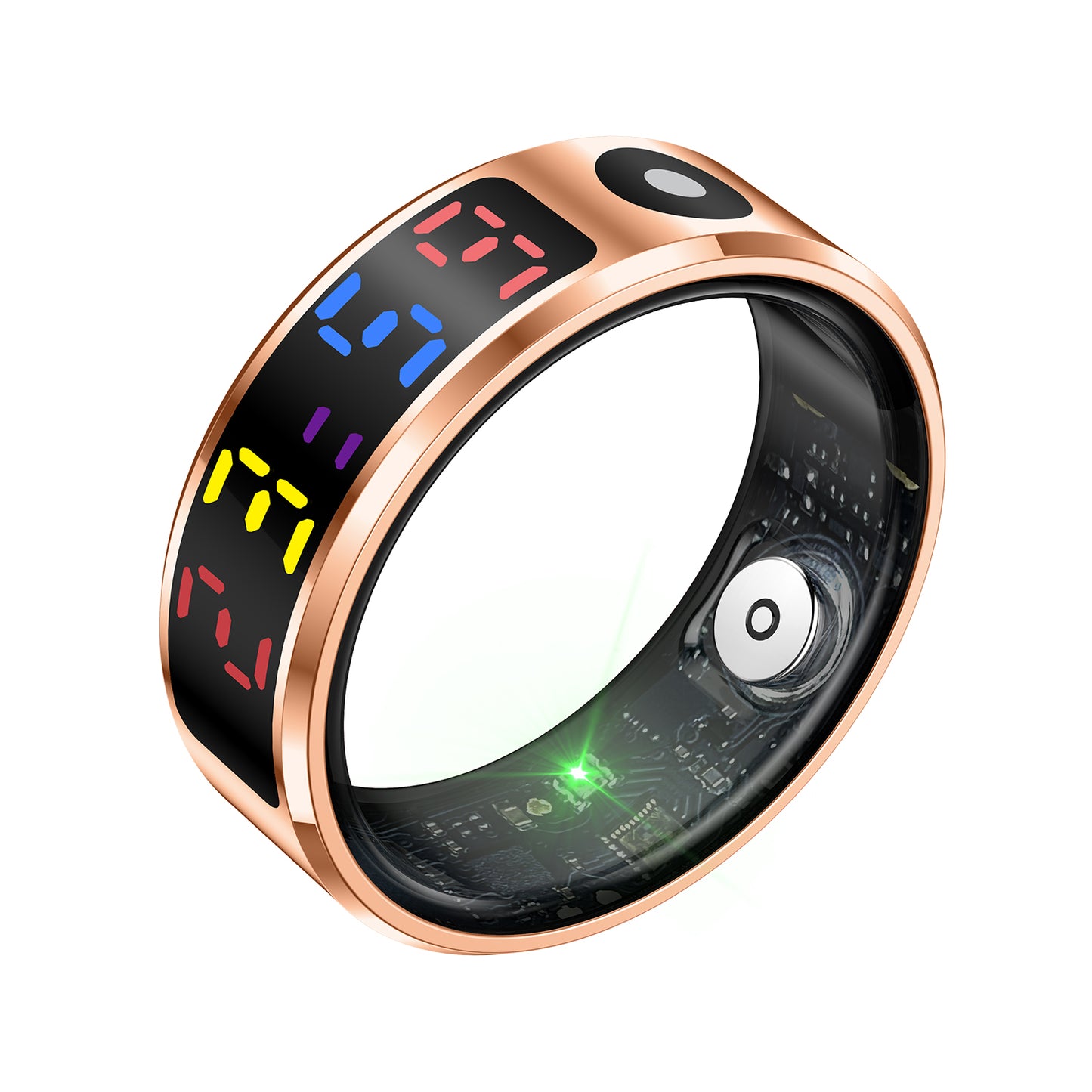 C403 Smart Ring advanced display screen technology crystal visibility premium design