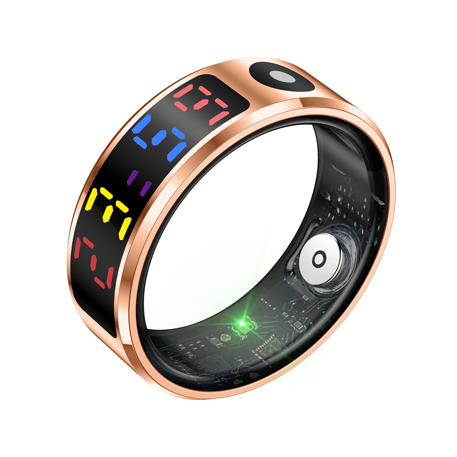 C403 Smart Ring advanced display screen technology crystal visibility premium design