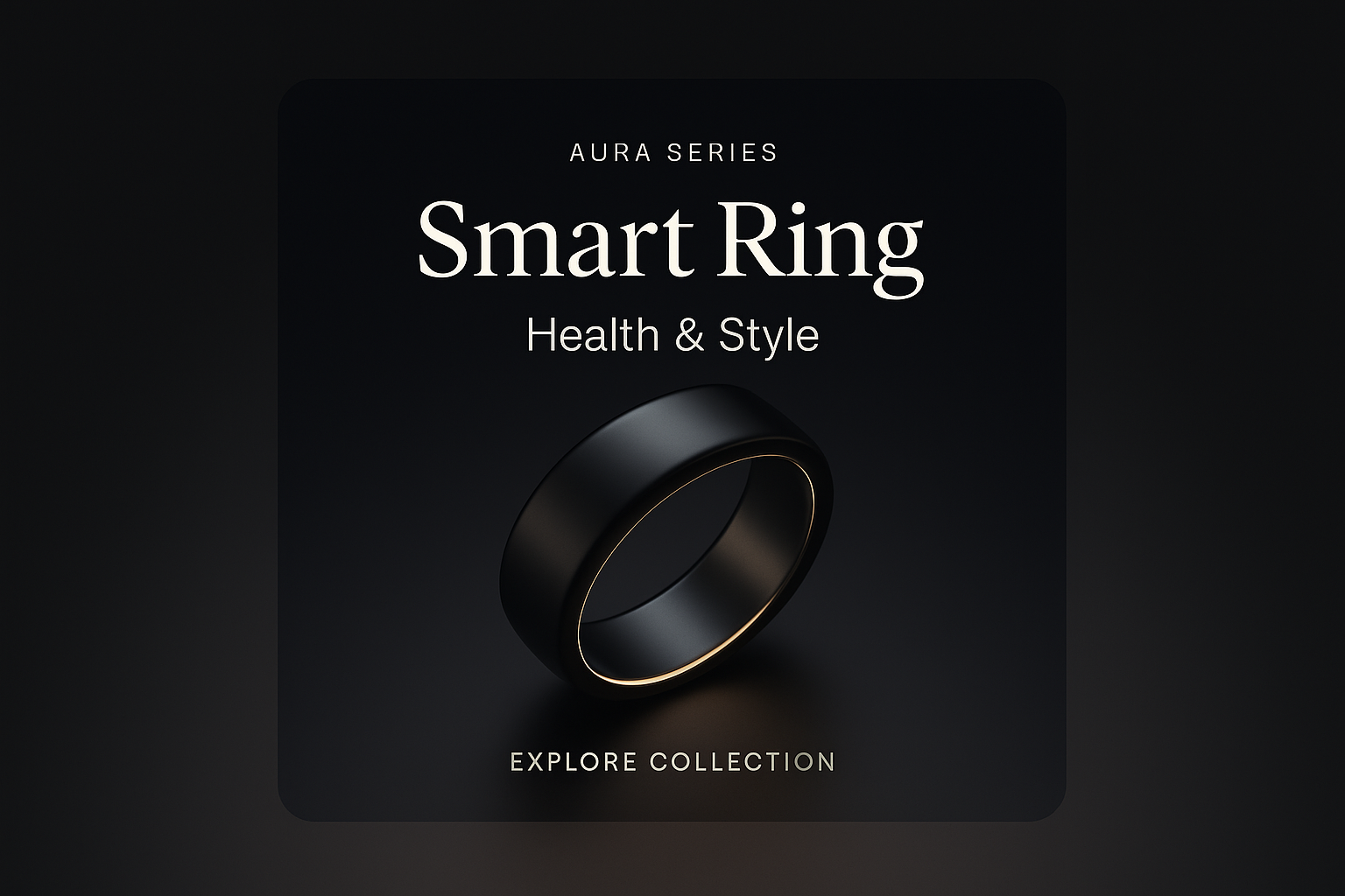 Cilzio Aura Series Smart Ring Collection Health Style