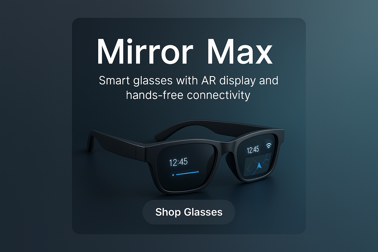 Cilzio Mirror Max Smart Glasses AR Display Technology Navigation Voice Control