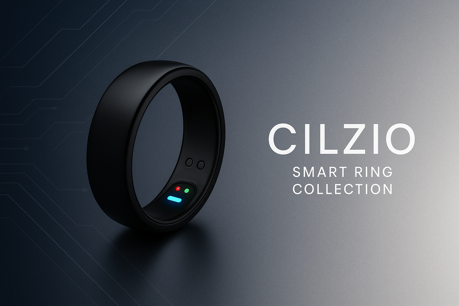 Cilzio smart ring luxury health banner - intelligent jewelry wearable device