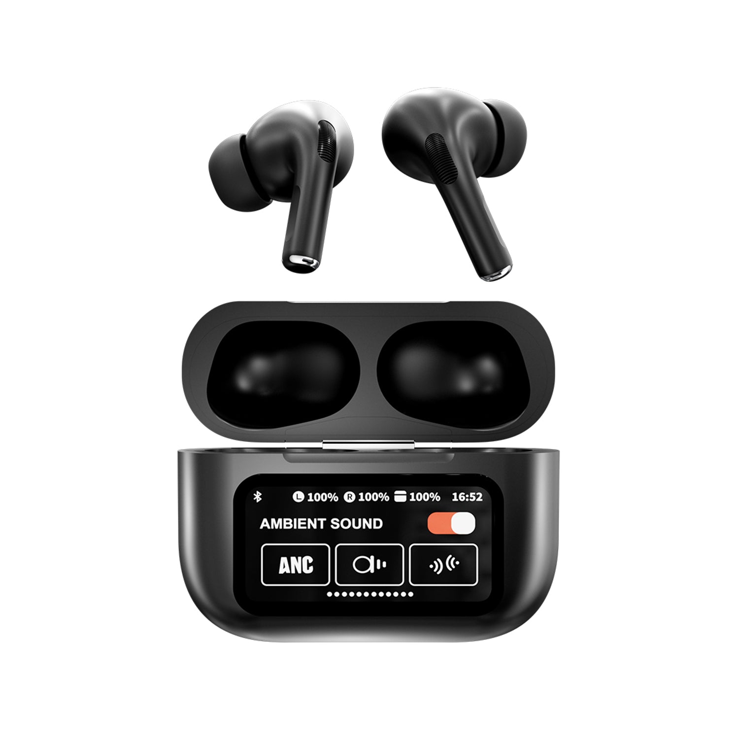 M201 Wireless Earbuds earbuds display ergonomic design comfortable fit premium sound